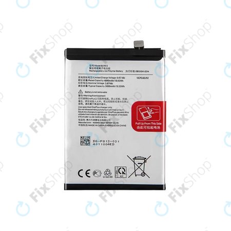 OnePlus Nord N100 BE2013 BE2015 - Akkumulátor BLP813 5000mAh - 1031100034 Genuine Service Pack