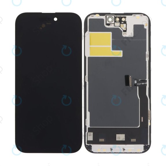 Kijelző Soft OLED 120Hz iPhone 14 Pro, Érintőüveg kerettel, FixPremium