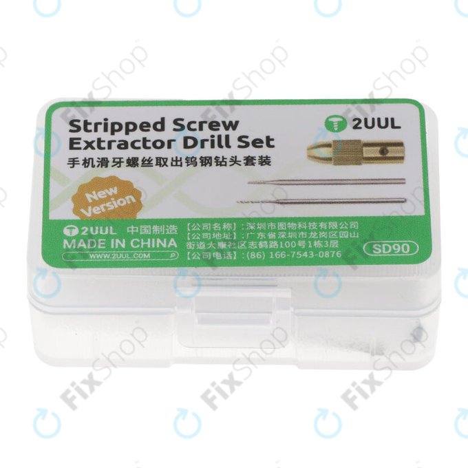 Sérült csavar kiszedő fúró készlet, 2UUL SD90