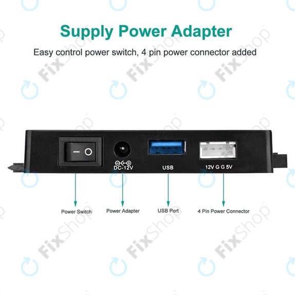 USB 3.0–SATA / IDE adapter 2.5", 3.5" HDD/SSD és optikai meghajtókhoz