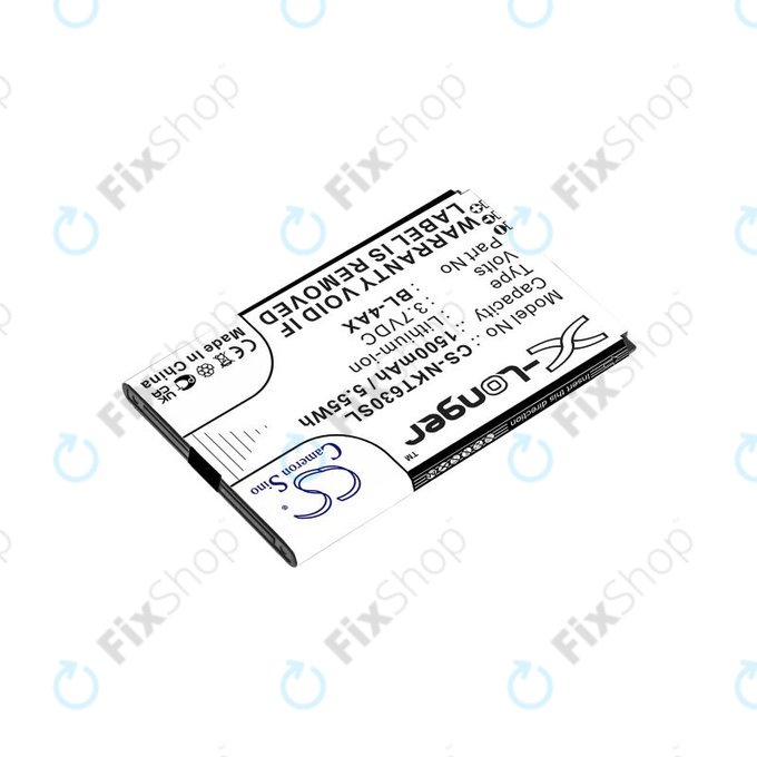 Akkumulátor Nokia 6300 4G, Nokia 8000 4G, 1500mAh, Li-Ion, 3.7V, BL-4AX, HQ