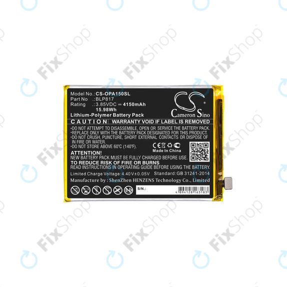 Oppo A15 CPH2185 - Akkumulátor BLP817 4150mAh HQ