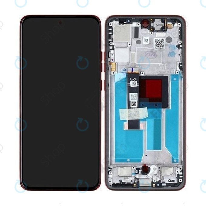 Motorola Edge 50 Neo - LCD Kijelző + Érintőüveg + Keret (Poinciana) - 5D68C28684 Genuine Service Pack