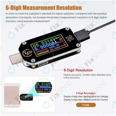 Joy-it JT-TC66C - Többfunkciós Multiméter (USB-C)