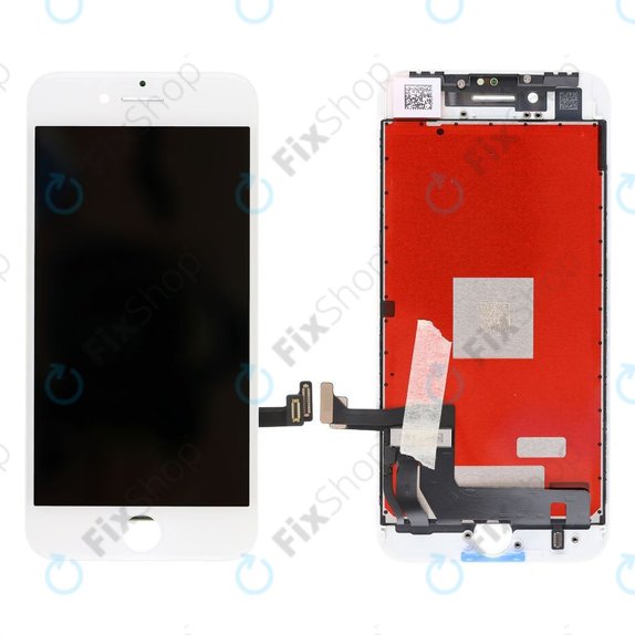 Kijelző iPhone 8, SE (2020), SE (2022), White, Érintőüveg kerettel, Refurbished