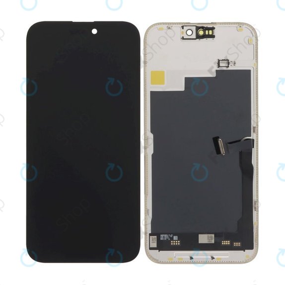 Kijelző Soft OLED 120Hz iPhone 15 Pro Max, Érintőüveg kerettel, FixPremium