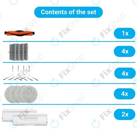 Xiaomi Robot Vacuum H40 - Komplett kiegészítő készlet