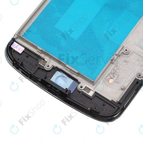LG Nexus 4 E960 - LCD Kijelző + Érintőüveg + Keret (Black) TFT