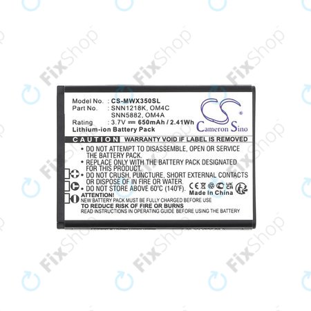 Akkumulátor Motorola Gleam +, 650mAh, Li-Ion, 3.7V, OM4A, OM4C, HQ