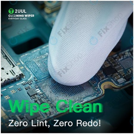 Szöszmentes üvegtisztító kendő, 2UUL CL05, 4x100db/doboz
