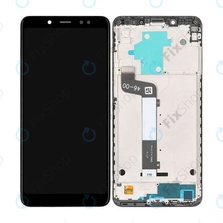Xiaomi Redmi Note 5 Pro - LCD Kijelző + Érintőüveg + Keret (Black) - 560610027033 Genuine Service Pack