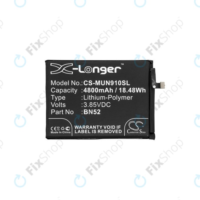 Xiaomi Redmi Note 9 Pro - Akkumulátor BN52 4800mAh HQ