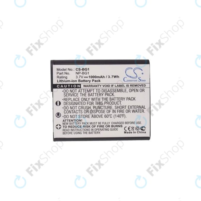 Sony Cyber-shot DSC-N1, N2, WT300, WX1, WX10, H-series, HX-series, T-series, W-series - Akkumulátor NP-BG1 / NP-FG1 Li-Ion 1000mAh HQ