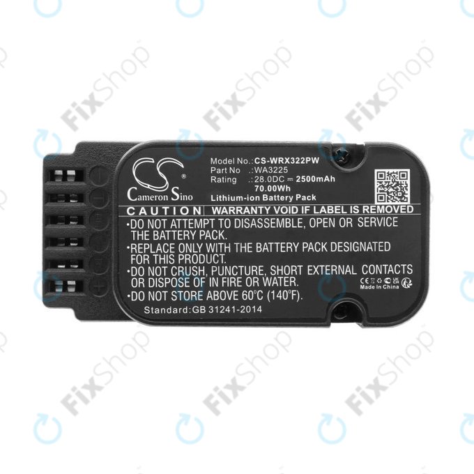 Akkumulátor Worx Landroid WG790, WG796, L1500, L2000, 2500mAh, Li-Ion, 28V, WA3225, HQ