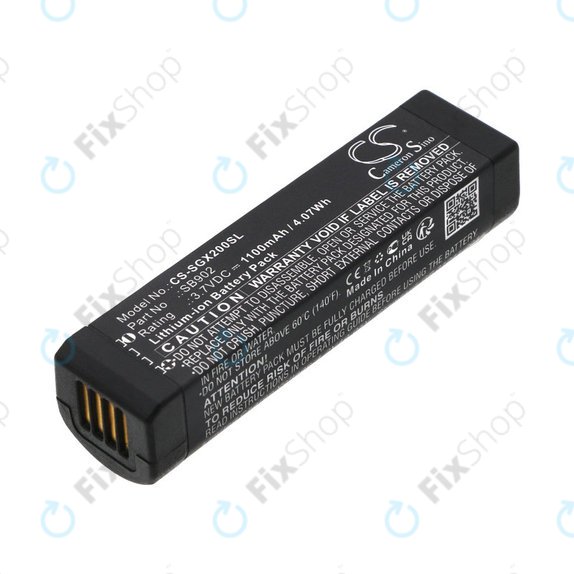 Akkumulátor Shure GLXD1, 2, MXW2, 1100mAh, Li-Ion, 3.7V, SB902, HQ
