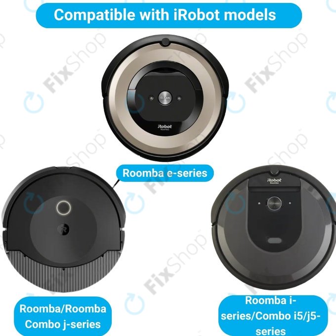 Pótalkatrész készletiRobot Roomba e-series, i-series, j-series (1 pár főkefe, 2x Szűrő, 2x Oldalkefe)