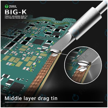 Forrasztóhegy, kés típusú (K), 2UUL C210