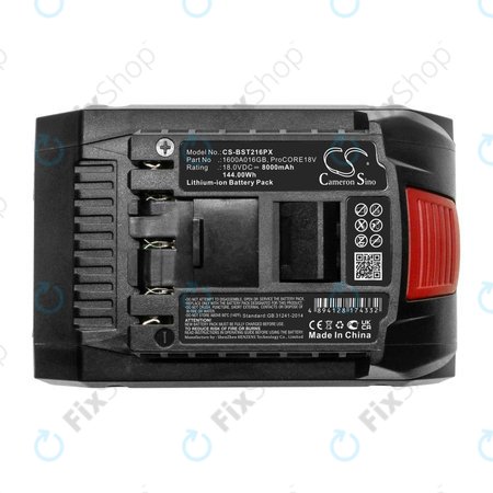 Akkumulátor Bosch Gbh, Gcv, Gks, Gts 18V, 8000mAh, Li-Ion, 18V, ProCORE18V, HQ