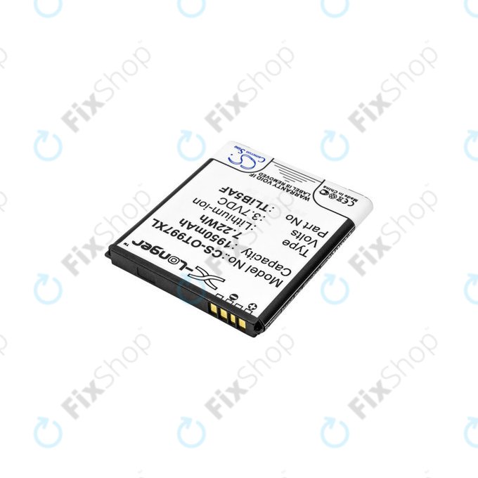 Akkumulátor Alcatel One Touch 997, X Pop, TCL S710, S800, 1950mAh, Li-Ion, 3.7V, TLiB5AF, HQ