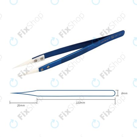 Mechanic CF-11 - Hőálló Kerámia Csipesz Éles Heggyel