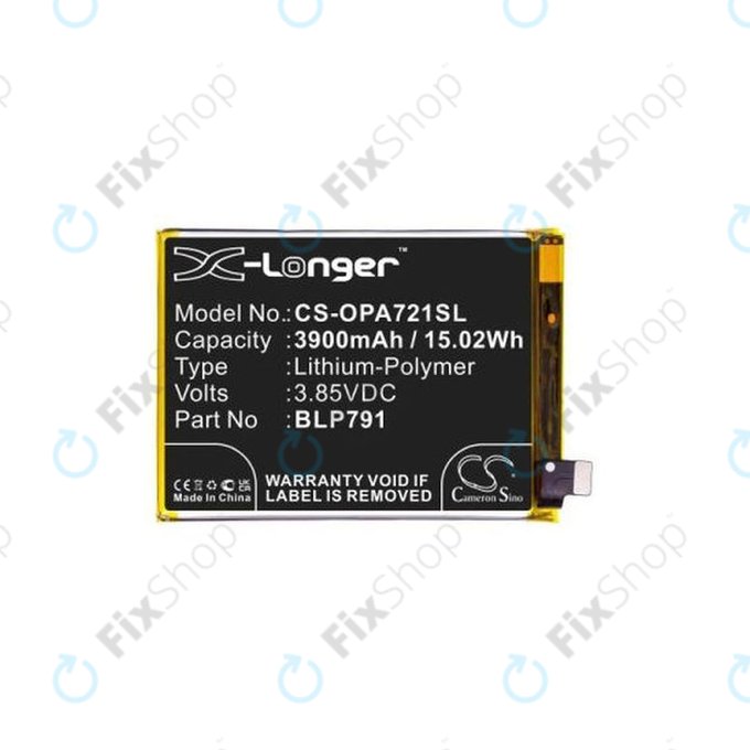Oppo A72, A73 4G CPH2099 - Akkumulátor BLP791 3900mAh HQ