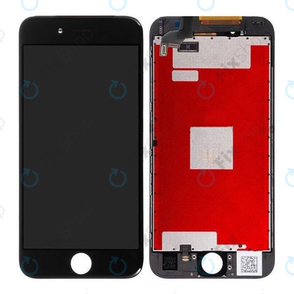 Kijelző iPhone 6S, Black, Érintőüveg kerettel