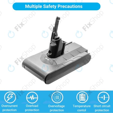 Dyson V8 - Akkumulátor 215681, PM8-US-HFB1497A Li-Ion 21.6V 2600mAh HQ