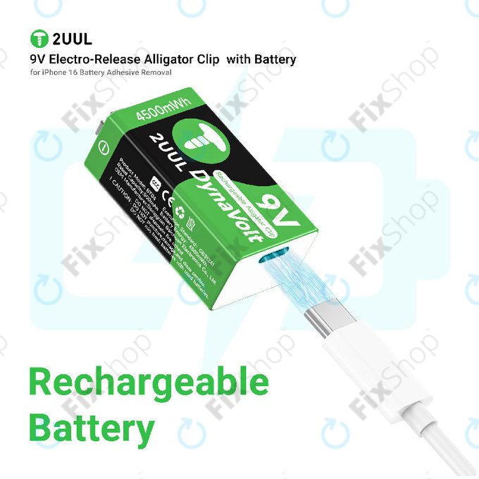 Krokodilcsipesz 9V-os elektromos kioldóval, 2UUL BT04