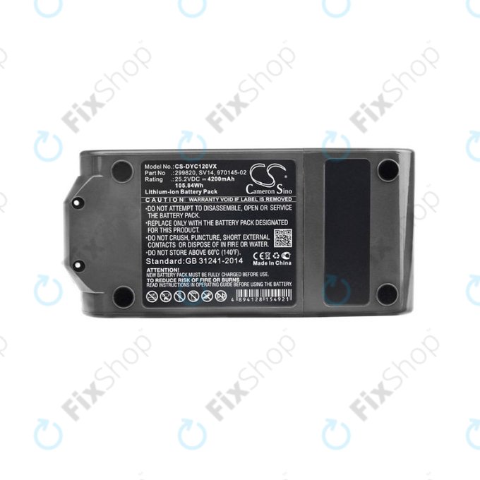 Dyson V11 - Akkumulátor 299820, SV14, 970145-02 Li-Ion 25.2V 4200mAh HQ