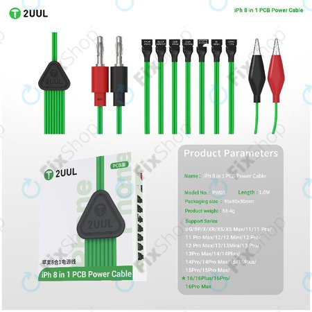 Alaplapi tápkábel iPhone 8-16 Pro Max szériához, 2UUL PW05