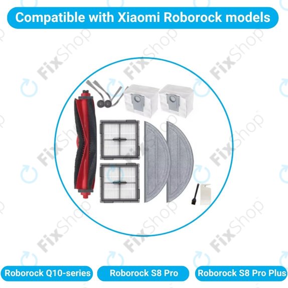 Xiaomi Roborock Q10-series, S8 Pro, S8 Pro Plus - Komplett kiegészítő készlet
