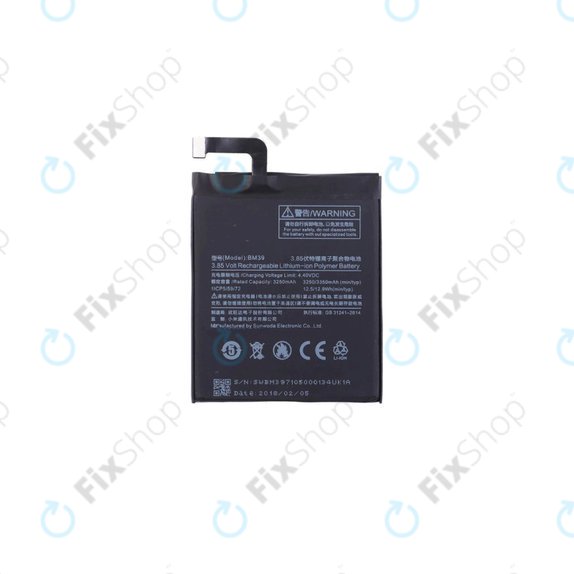 Xiaomi Mi6 - Akkumulátor BM39 3350mAh