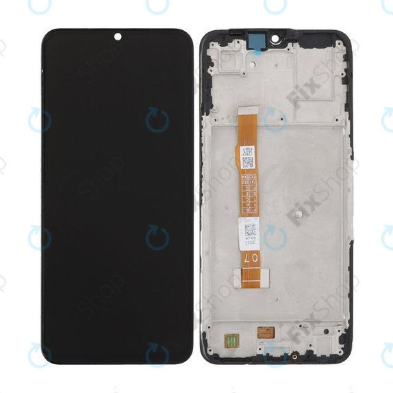 Vivo Y55 - LCD Kijelző + Érintőüveg + Keret (Starlight Black) TFT