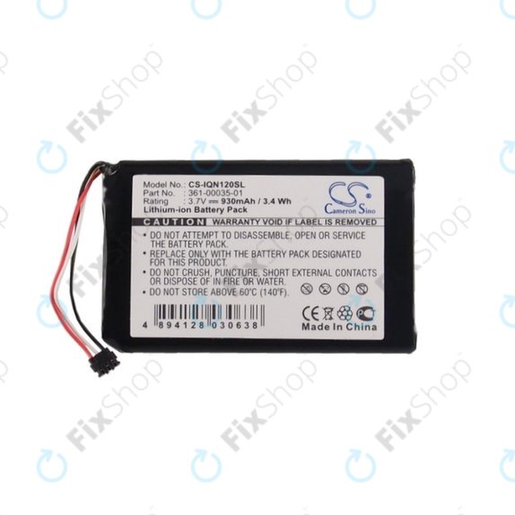 Garmin Drive Assist 50, 50LMT, 51, 51LMT, Nuvi 1200, 1205, 1205W, 1250, 1255W, 1260, 1260W, 140T, 150T, 2595LM, 2595LMT - Akkumulátor 361-00035-01 930mAh HQ