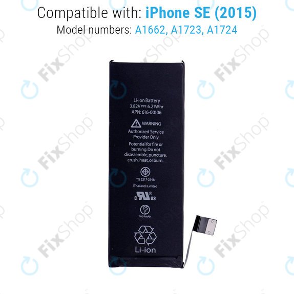 Akkumulátor iPhone SE, 1624mAh