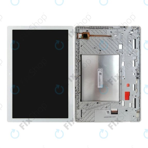 Lenovo Tab M10 TB-X505 - LCD Kijelző + Érintőüveg + Keret (White) TFT