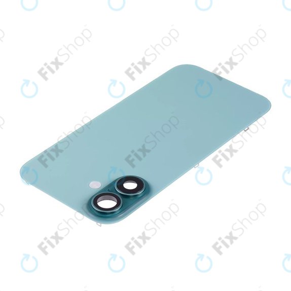 Apple iPhone 16 - Hátsó üveg + Kamera lencse + Fémlemez + Magsafe mágnes (Teal)