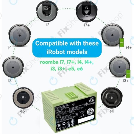 iRobot Roomba e-series, i-series - Akkumulátor ABL-D1, 4624864, ABL-D2 Li-Ion 14.4V 3000mAh