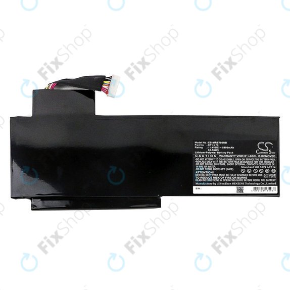 Akkumulátor MSI GS70, GS72, WS72, 5400mAh, Li-Pol, 11.4V, BTY-L76, HQ