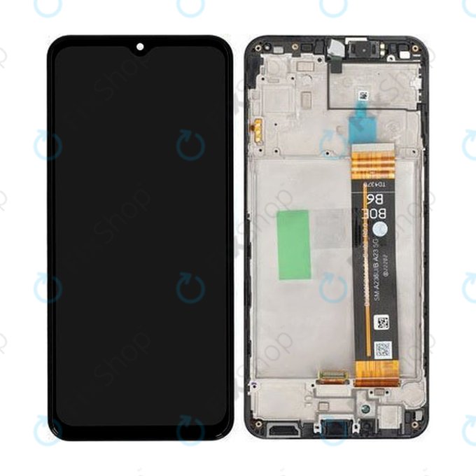 Samsung Galaxy A23 5G A236B - LCD Kijelző + Érintőüveg + Keret - GH82-29734A, GH82-29735A Genuine Service Pack