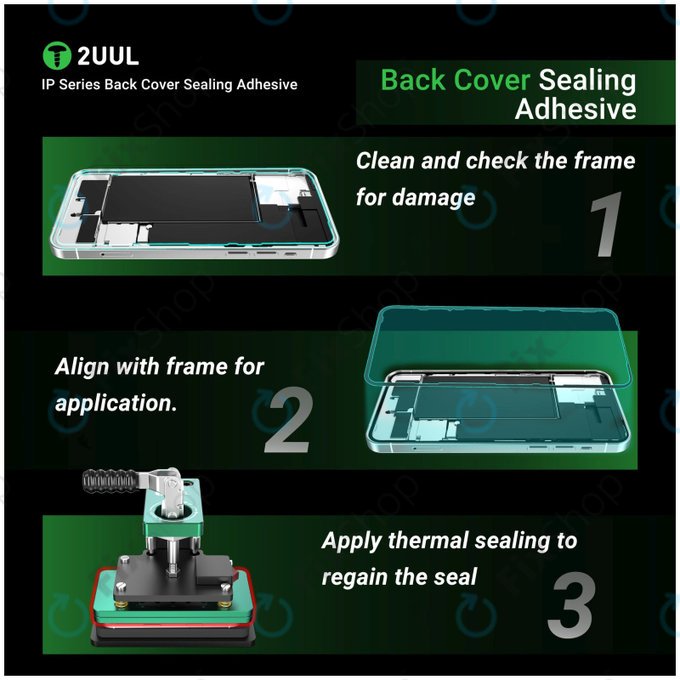 Hátlapi üveg tömítő ragasztó, iPhone 17, 2UUL BA17