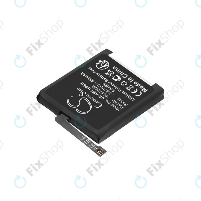 Akkumulátor Amazfit T-Rex 2, A2169, A2170, 500mAh, Li-Pol, 3.87V, PL572428, HQ