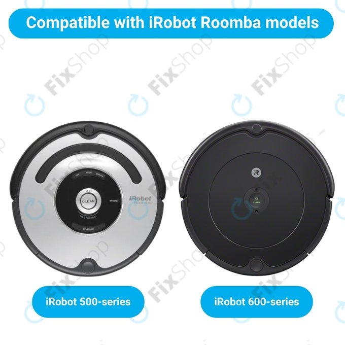 Pótalkatrész készletiRobot Roomba 500, 600-series (1 pár főkefe, 2x Szűrő, 2x Oldalkefe)