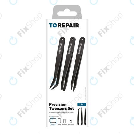 SBS - Precíziós csipesz készlet finom szerelésekhez 3 az 1-ben