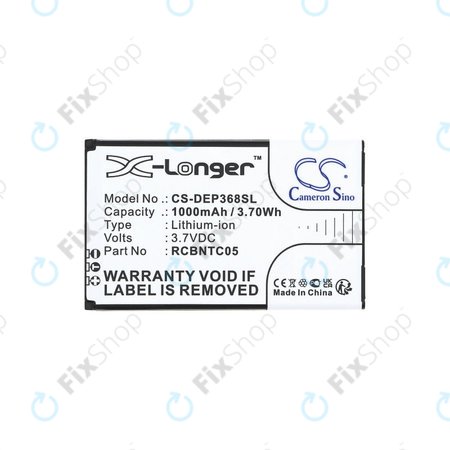 Akkumulátor Doro Primo 368, 1000mAh, Li-Ion, 3.7V, RCBNTC05, HQ