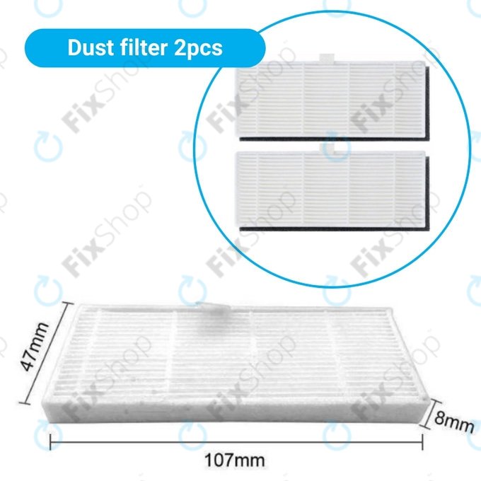 Xiaomi Viomi S9, Proscenic M7 Pro, M7 Max, M8 Pro - Kiegészítő Készlet (Fekete)