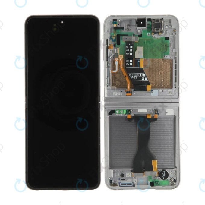 Kijelző OLED Samsung Z Flip 6 F741B, Érintőüveg kerettel, GH82-35014A, Genuine Service Pack