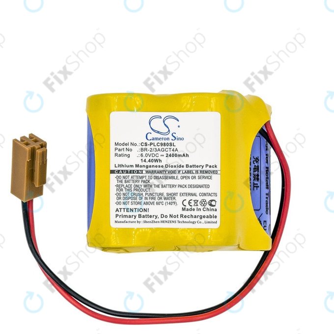 Akkumulátor Fanuc 18-T Series Programmable Logic, 2400mAh, Li-MnO2, 6V, BR-2/3AGCT4A, HQ