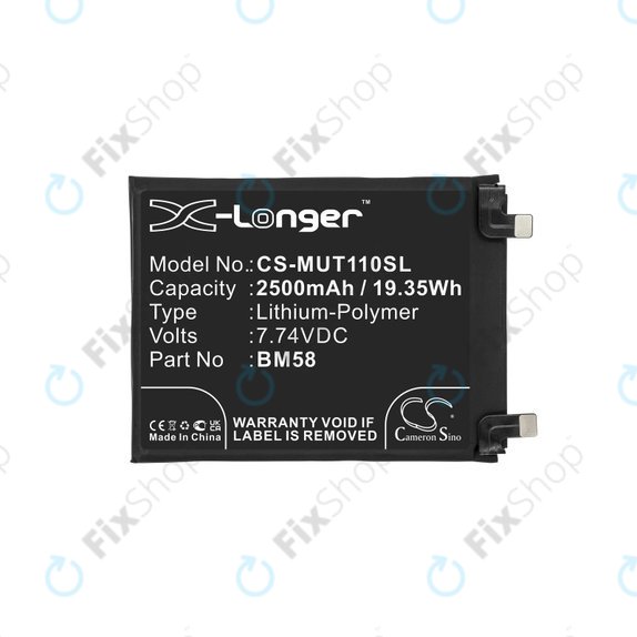 Xiaomi 11T Pro - Akkumulátor BM58 2500mAh HQ