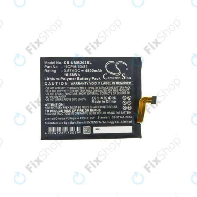 Umidigi Bison, Plus - Akkumulátor 1ICP/6/63/81 4800mAh HQ